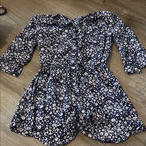 GAP Navy Floral Kids Romper